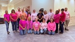 Staff in Pink for Breast Cancer Awareness Month